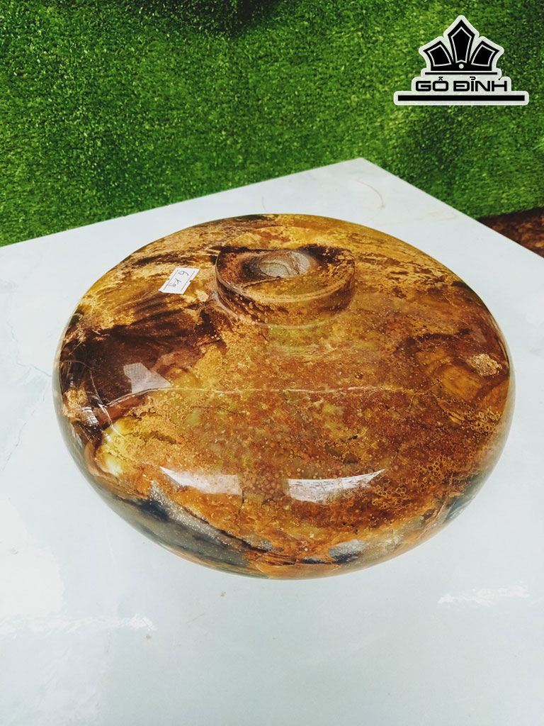 Tác Phẩm Chum Phú Quý Gỗ Cao 11 Đường Kính 22 (cm) 5,8kg