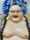 Tượng Di Lặc Men Gấm Gốm Tàu Cao 70 Ngang 69 (cm)