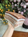 Tác Phẩm Đá Thịt Heo (Canxit) Cao 8,6 Ngang 17,3 Sâu 10 (cm) 2,4kg