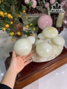 Tác Phẩm Nấm Linh Chi Đá Onyx Cao 23 Ngang 43 Sâu 22,5 (cm) 17,5kg