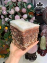 Tác Phẩm Đá Thịt Heo (Canxit) Cao 13 Ngang 11,5 Sâu 9 (cm) 2,72kg