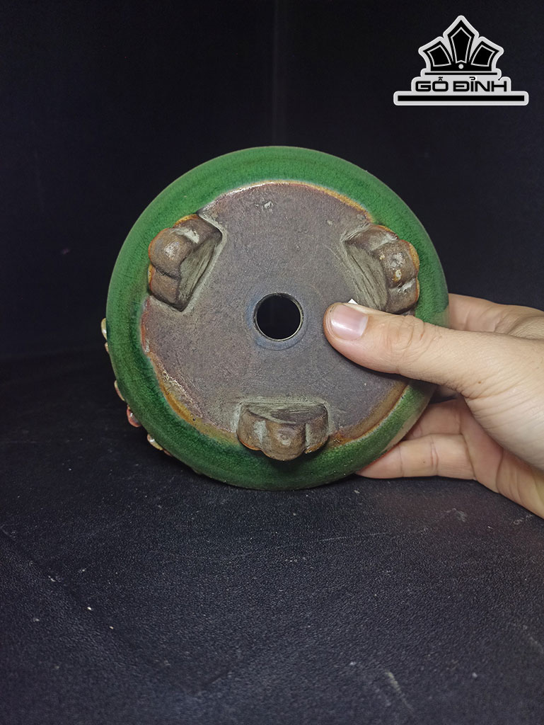 Chậu Hoa Gốm Phật Sơn Cao 9 Miệng 13 Đường Kính 10 (cm)