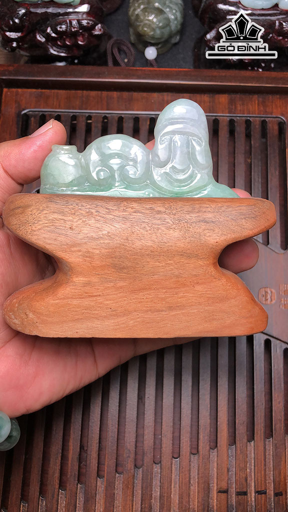 Đạt Ma Đá Cẩm Thạch Cao 118 Ngang 123 Sâu 11,3 (mm) 108g Riêng Đá Cao 69 (mm)