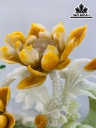 Liên Hoa Cát Tường Đá Serpentine  Cao 56 Ngang 37 Sâu 7 (cm) Riêng Đá Cao 56 (cm)