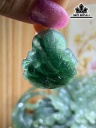 Mặt Dây Chuyền Hoàng Thần Tài Đá Cẩm Thạch Cao 31,3 Ngang 29,7 Sâu 6,9 (mm) 10,1g
