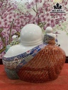 Tượng Di Lặc Ngũ Phúc Gốm Tàu Cao 25 (cm)
