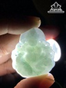 Mặt Dây Chuyền Hoàng Thần Tài Đá Cẩm Thạch Cao 35,5 Ngang 30,5 Sâu 7,9 (mm) 13,5g