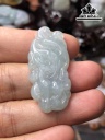 Mặt Dây Chuyền Hồ Ly Đá Cẩm Thạch Cao 42,9 Ngang 20 Sâu 6,6 (mm) 10g
