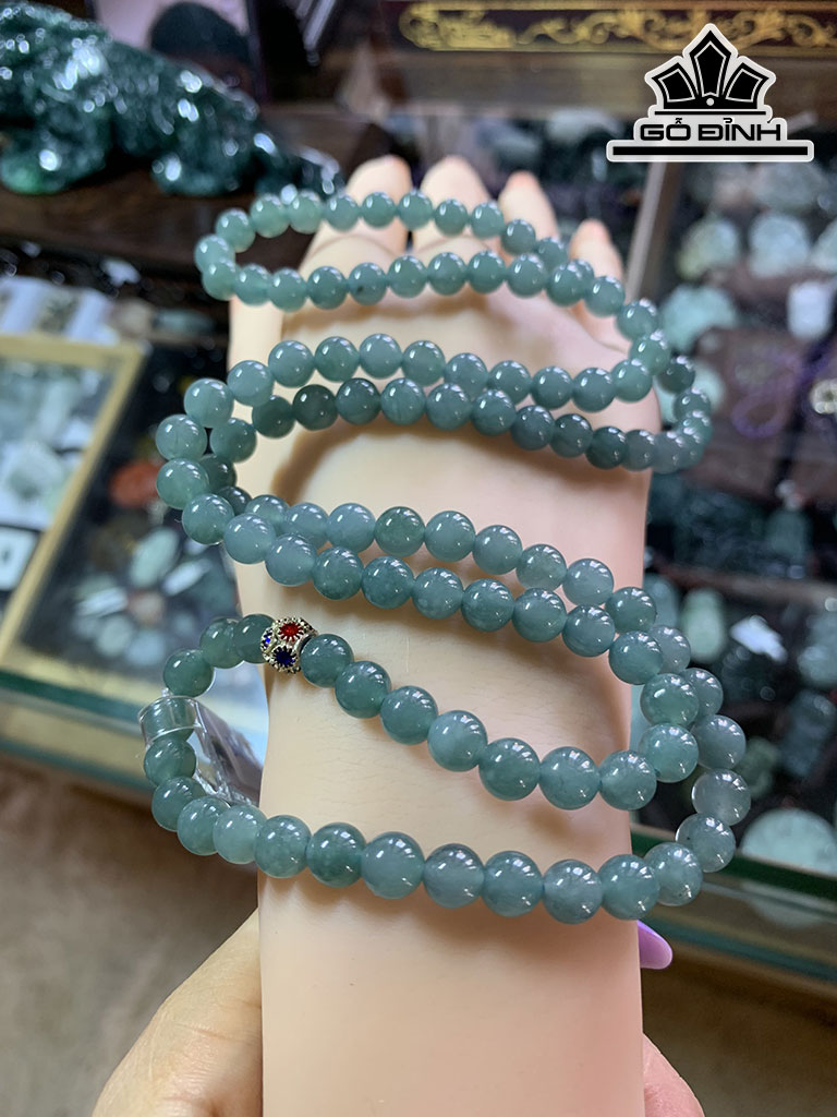 Chuỗi 108 Hạt Đá Cẩm Thạch Đường Kính Hạt 6,73 - 7,15 (mm) 307,43cts