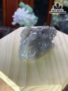 Mặt Dây Chuyền Tỳ Hưu Đá Ngọc Bích Điều Hòa (Nephrite Jade) Cao 57 Ngang 37,5 Sâu 20,8 (mm) 58,5g