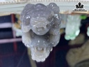 Mặt Dây Chuyền Tỳ Hưu Đá Ngọc Bích Điều Hòa (Nephrite Jade) Cao 57 Ngang 37,5 Sâu 20,8 (mm) 58,5g