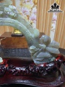 Tác Phẩm Du Sơn Ngoạn Thủy Đá Ngọc Bích (Nephrite Jade) Cao 204 Ngang 149 Sâu 14,1 (mm) 372,8g