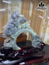 Tác Phẩm Du Sơn Ngoạn Thủy Đá Ngọc Bích (Nephrite Jade) Cao 204 Ngang 149 Sâu 14,1 (mm) 372,8g