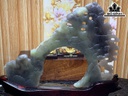 Tác Phẩm Du Sơn Ngoạn Thủy Đá Ngọc Bích (Nephrite Jade) Cao 204 Ngang 149 Sâu 14,1 (mm) 372,8g