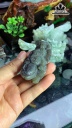 Tác Phẩm Thiềm Thừ Đá Ngọc Bích Hòa Điều (Nephrite Jade) Cao 69,6 Ngang 33 Sâu 33,9 (mm) 98,8g