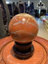 Bi Cầu Đá Ngọc Bích Đỏ (Nephrite Jade) Đường Kính Hạt 11,5 (cm) 2kg