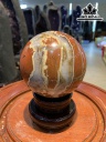 Bi Cầu Đá Ngọc Bích Đỏ (Nephrite Jade) Đường Kính Hạt 11,5 (cm) 2kg
