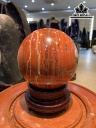Bi Cầu Đá Ngọc Bích Đỏ (Nephrite Jade) Đường Kính Hạt 15 (cm) 5,9kg