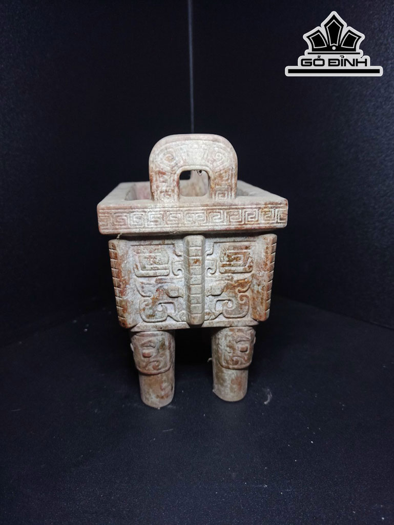 Lư Đá Cẩm Thạch Cao 15 Ngang 12 (cm)