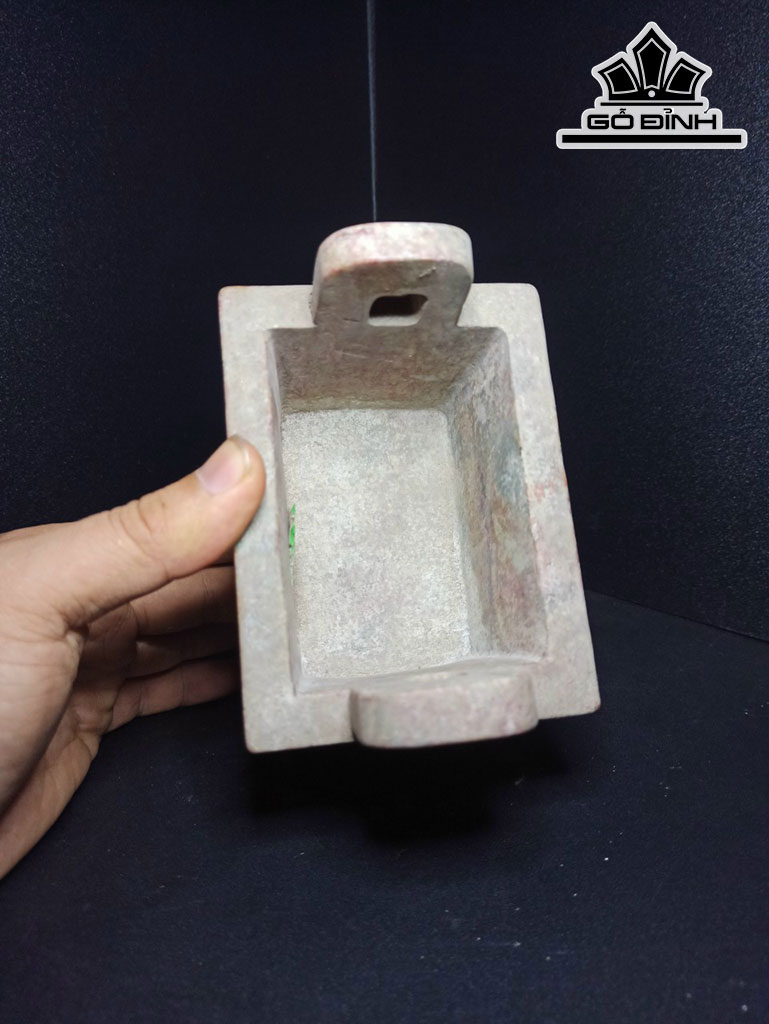 Lư Đá Cẩm Thạch Cao 15 Ngang 12 (cm)