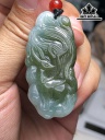 Mặt Dây Chuyền Hồ Ly  Đá Cẩm Thạch Cao 46,6 Ngang 22 Sâu 5,8 (mm) 14g