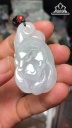 Mặt Dây Chuyền Hồ Ly Đá Cẩm Thạch Cao 55 Ngang 28 Sâu 4,3 (mm) 14g