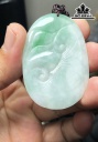 Mặt Dây Chuyền Niên Niên Hữu Dư Đá Cẩm Thạch Cao 51 Ngang 34 Sâu 7 (mm) 24g