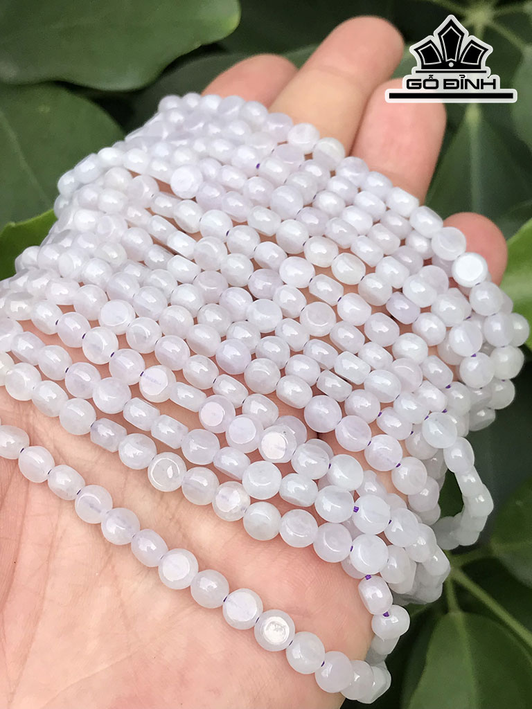 Chuỗi Đá Bạch Ngọc Cao 5,5 Ngang 3,5 (mm)