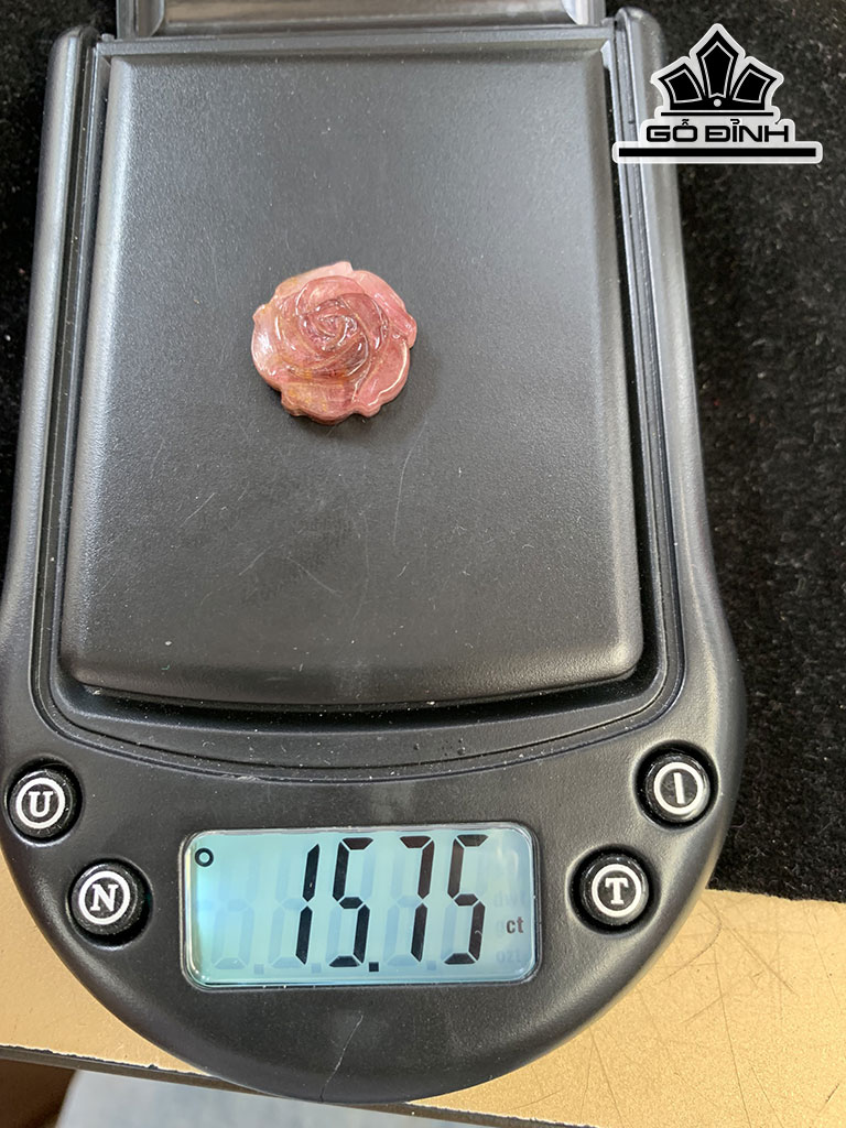 Mặt Dây Chuyền Bông Hoa Đá Tourmaline 15,75cts