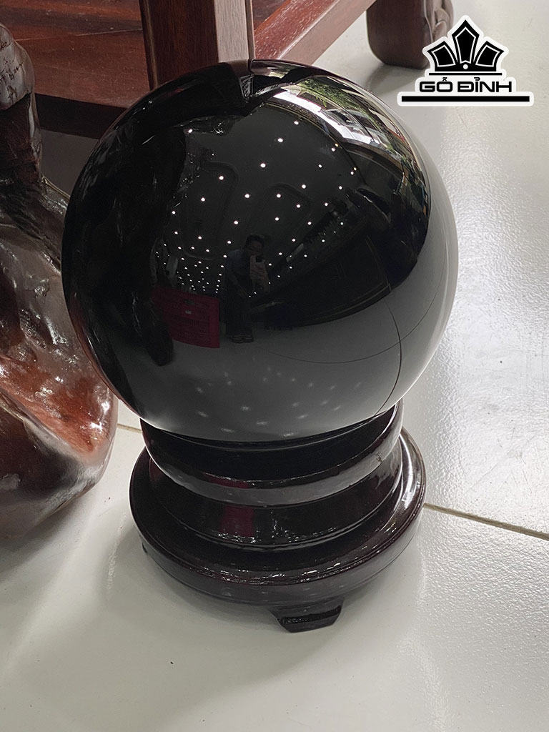 Bi Cầu Đá Onyx Đen Đường Kính 19 (cm) 10,16kg