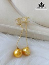 Bông Tai Ngọc Trai Tròn Size 10 li (Chế Tác Vàng)