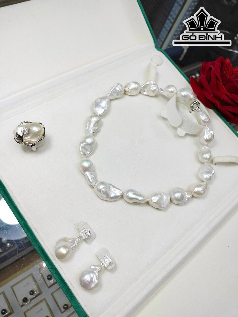 Set 3 Món Ngọc Trai Thô Tự Nhiên