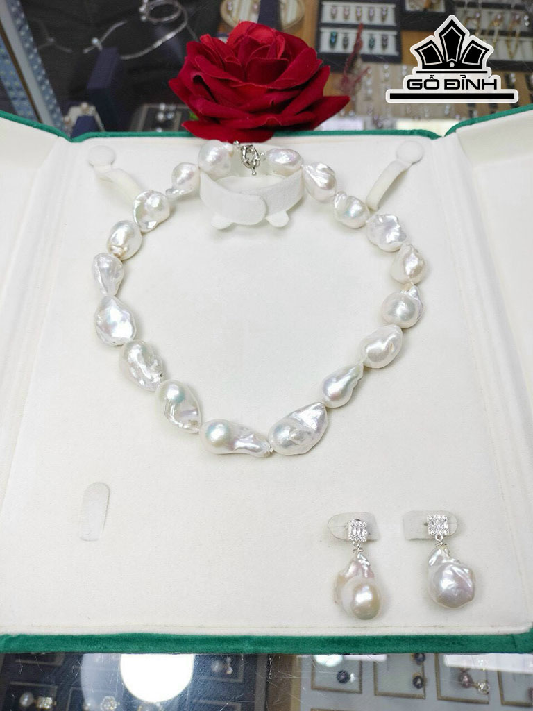 Set 3 Món Ngọc Trai Thô Tự Nhiên