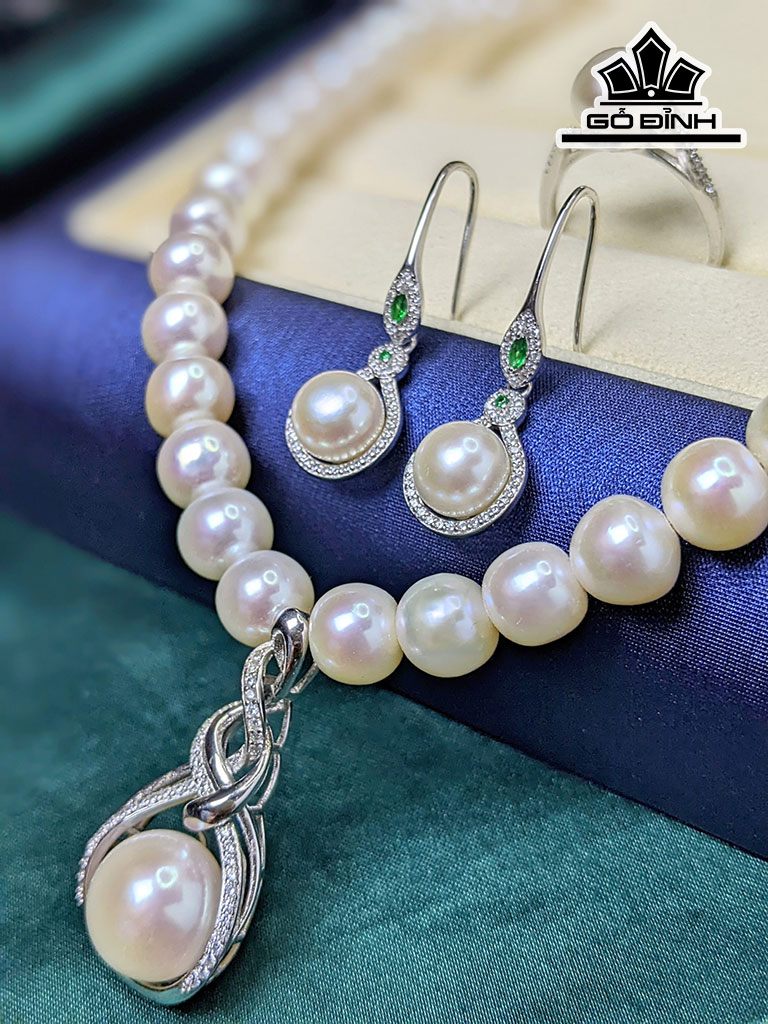 Set Ngọc Trai Dáng Củ Su Hào