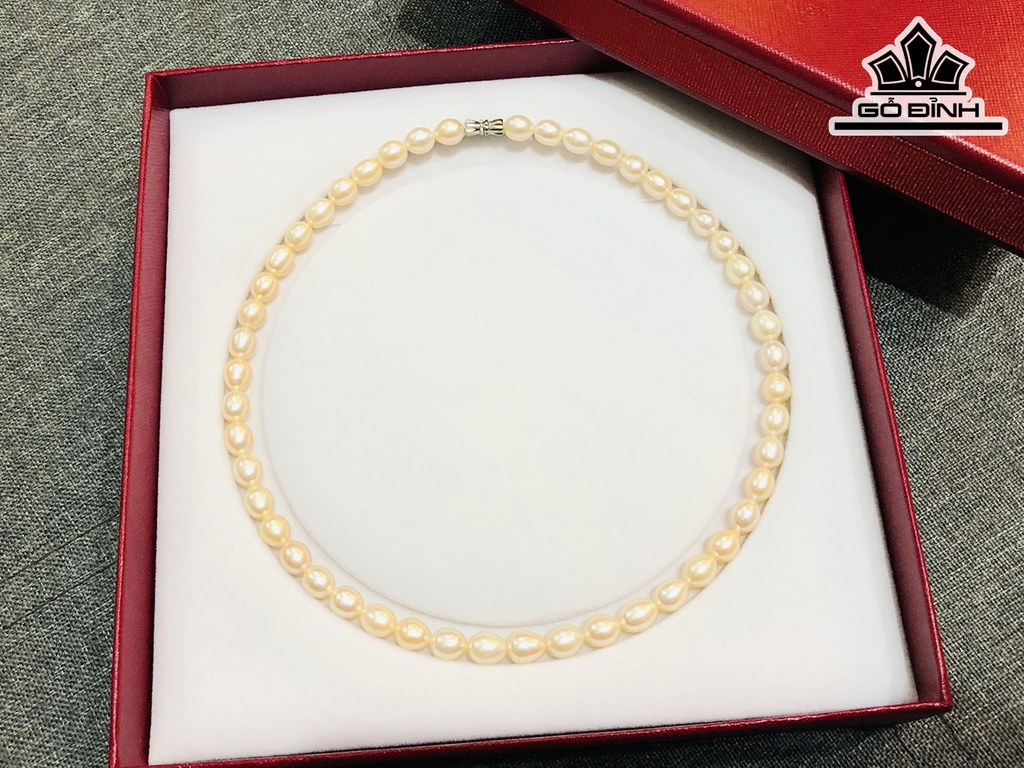 Vòng Cổ Ngọc Giọt Nước Size 8 li