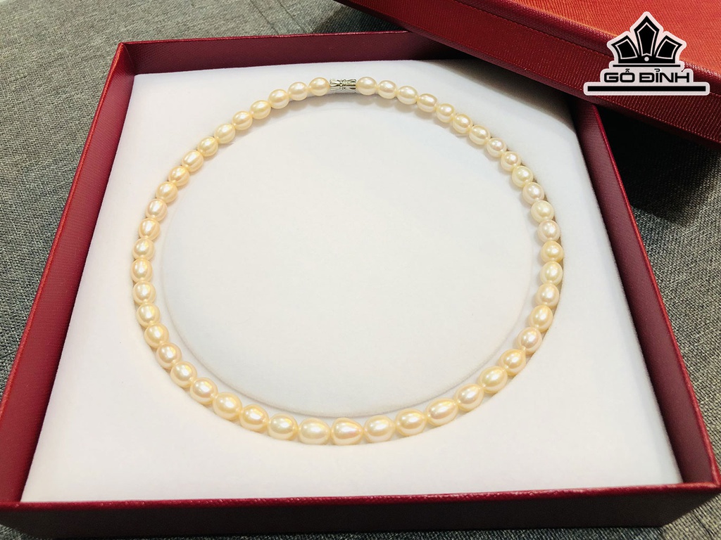 Vòng Cổ Ngọc Giọt Nước Size 8 li