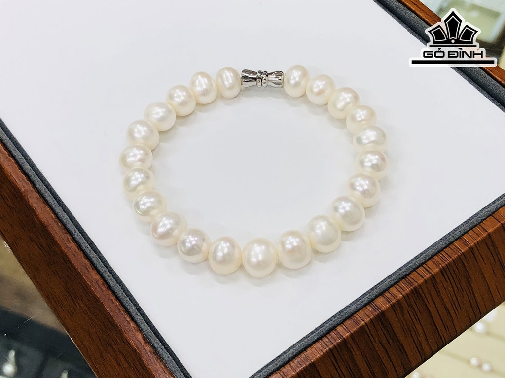 Vòng Tay Ngọc Trai Tròn Size 8 li