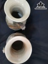 Đôi Bình Điêu Khắc Nổi Long Hí Thủy Gốm Tàu Cao 52 (cm)