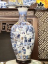 Bình Công Danh Phú Quý Gốm Bát Tràng Cao 55 Đường Kính 34 (cm)