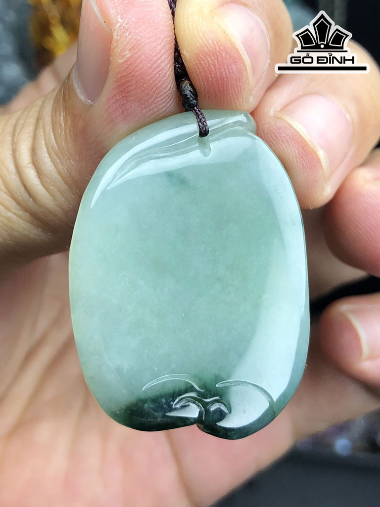 Mặt Dây Chuyền Hoa Sen Đá Cẩm Thạch Cao 37 Ngang 27 Sâu 6,6 (mm) 13,6g
