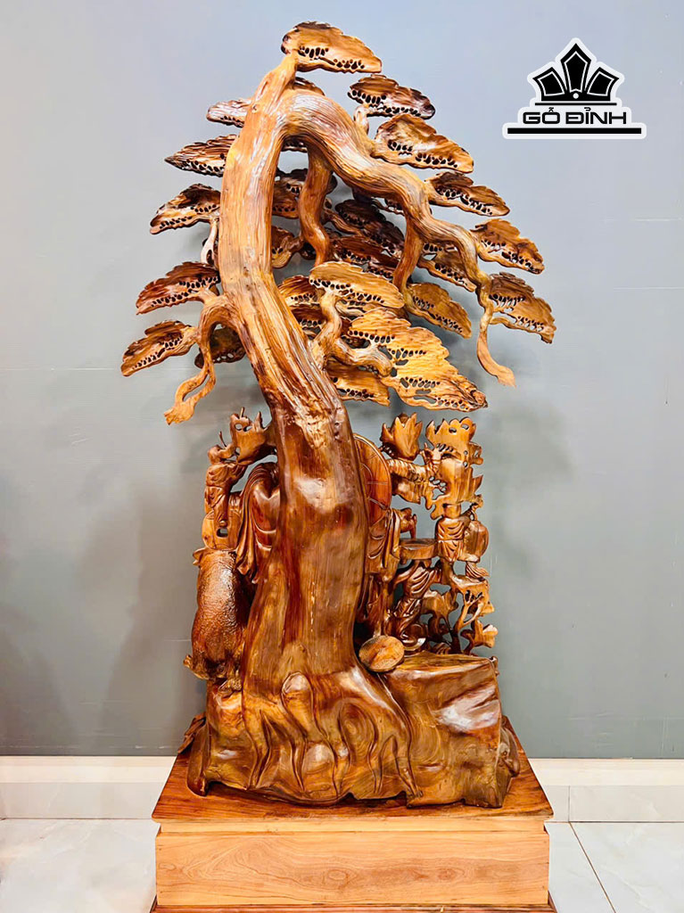 tuong-phat-di-lac-ngu-phuc-go-bach-xanh-cao-220-ngang-115-sau-52-cm-460009
