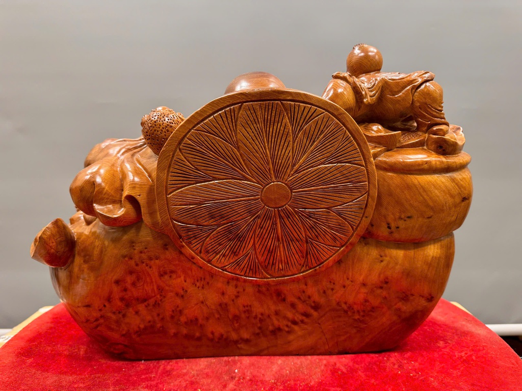 tuong-phat-di-lac-ngu-bao-tien-go-nu-ngoc-am-cao-32-ngang-42-sau-27-cm-461881