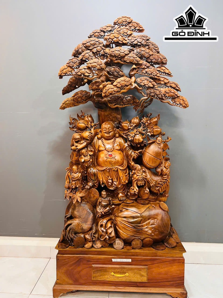 tuong-phat-di-lac-ngu-phuc-ngu-goc-tung-go-bach-xanh-cao-218-ngang-100-sau-52-cm-467418