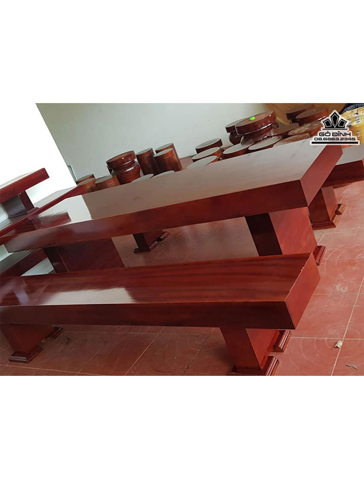 Bộ Bàn Ghế K3 gỗ lim xẹt  dài 2m63