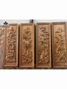Tranh Tứ Quý Gỗ Pơ Mu  Cao 120 Ngang 40 Dày 4 (cm)