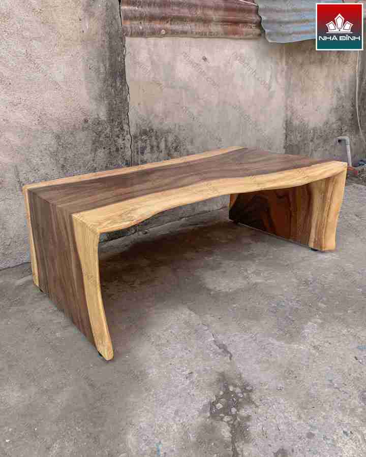 Bàn Sofa Gỗ Me Tây  Dài 120 Rộng 65 Cao 45 (cm)