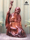 Tượng Ông Thọ Gỗ Cẩm Cao 42 Ngang 25 Sâu 10 (cm)