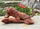 Tượng Hổ Gỗ Hương Cao 38 Ngang 76 Sâu 25 (cm)