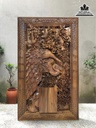 Tranh Phu Thê Viên Mãn Gỗ Ngọc Am Cao Dài 82 Rộng 48 Dày 8 (cm)