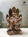 Tượng Phật Adida Gỗ Bách Xanh Cao 66 Ngang 40 Sâu 26 (cm)